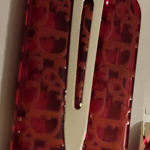 Fashionable Red Patterned Hair Clips